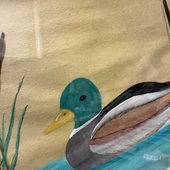 Original Mallard Duck Art Watercolor Drawing Signed Buscito Framed 8x10 - Picture 5 of 10